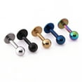 thumbnail image 5 of UDIYO 1 Pair 3 4 5 mm Unisex Cool Titanium Steel Tragus Stud Cartilage Ball Earrings, 5 of 7