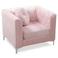 thumbnail image 5 of Glory Furniture Pompano Velvet Upholstered Chair in Pink, 5 of 9