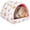 White rocket, variant on Soft Guinea Pig Hideout Bed, Cartoon Print Warm Small Animal Cave House, Cozy Nest for Hamster Bunny Rat, Washable Pet Sleeping Bed