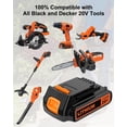 thumbnail image 2 of 20 Volt MAX 3.6Ah Lithium Replacement for Black and Decker Battery LBXR20 LBX20 LB20 LB2X4020 Compatible with 20V Black and Decker Power+ Tools and All Power Lithium Ion Battery, 2 of 12