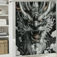 thumbnail image 6 of Patifu Demon Dragon Android Jones Shower Curtain for Bathroom Home Decoration with Hooks 100% Polyester Fiber 60"x72, 6 of 7