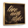 thumbnail image 1 of Citations Or Glam en Direct avec Style - Toile Encadrée Mode, 1 of 3