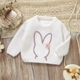 thumbnail image 5 of Toddler Girl Boy Cute Long Sleeve Knitted Easter Bunny Rabbit Pattern Sweater Pullover Tops Clothes, 5 of 9