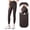 Brown B, variant on Women's High Waisted Leggings Yoga Pants Vital Tummy Control Activewear Tights S-XXXL