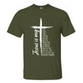 thumbnail image 5 of Jesus Is My God, King, Lord and Savior T-Shirt – Christian Cross Faith Tee – Christ-Based Religious Shirt for Men & Women, 5 of 7