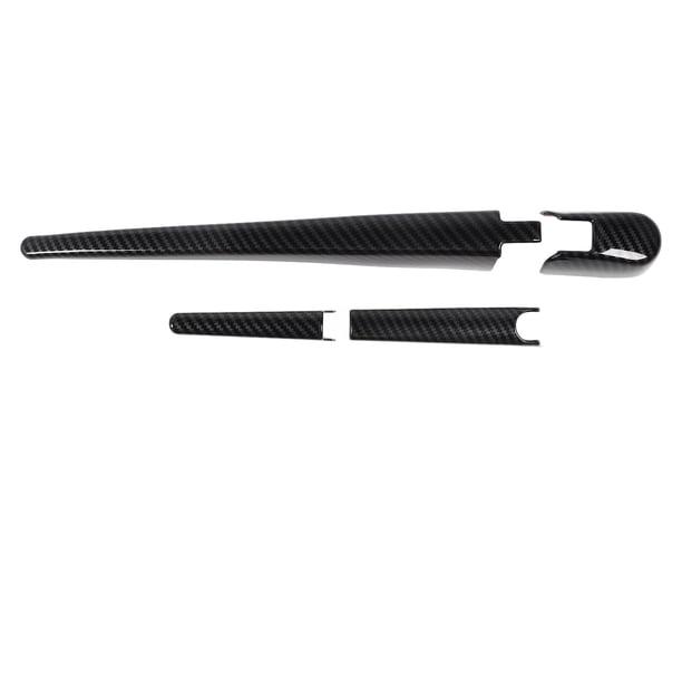 Kits de embellecedores para limpiaparabrisas trasero, con patrón de fibra de carbono, de repuesto para Subaru Outback BT (2020 a 2023)