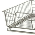 thumbnail image 2 of ClosetMaid 11 Inch Wide Kitchen Single Tier Cabinet Pull Out Basket, Nickel, 2 of 9