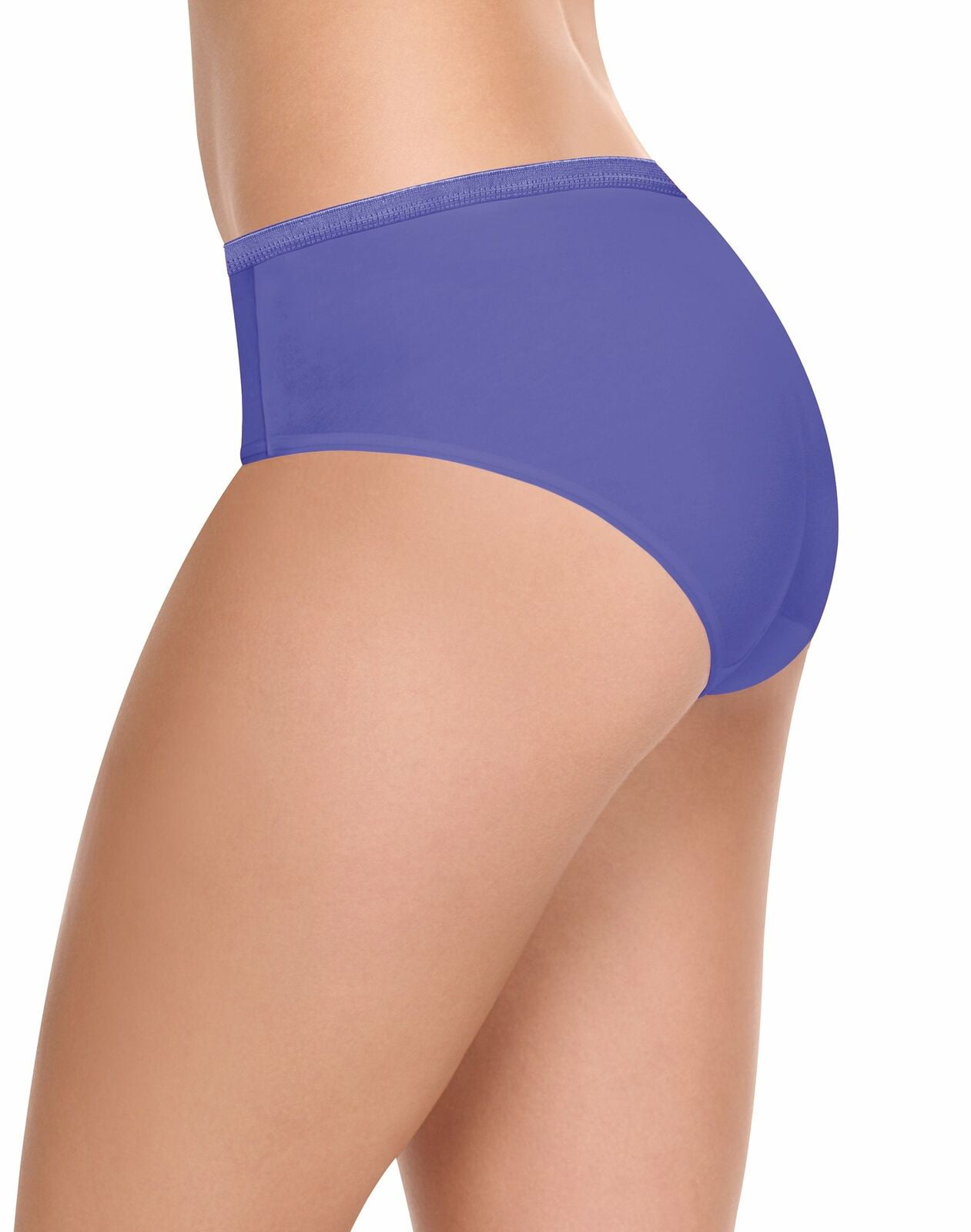 Hanes Women's Nylon Hi-Cut Panties 6-Pack - PP73AS 