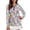 Easter Bunny, variant on Garronmavis Women's Long Sleeve Golf Shirt Zipper Tennis Shirts for Women Collared Shirts Tops Athletic Tops Dog Paw Golf Shirt, Colorful Dog Paw Prints, Size XS
