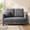 Gray, variant on Towallmark Compact Loveseat Sofa, Semi-Compressed Design for Small Spaces, Small Two-Seater Couch with Short Legs, Accent Sofa for Living Room, Apartment, Dorm, Beige
