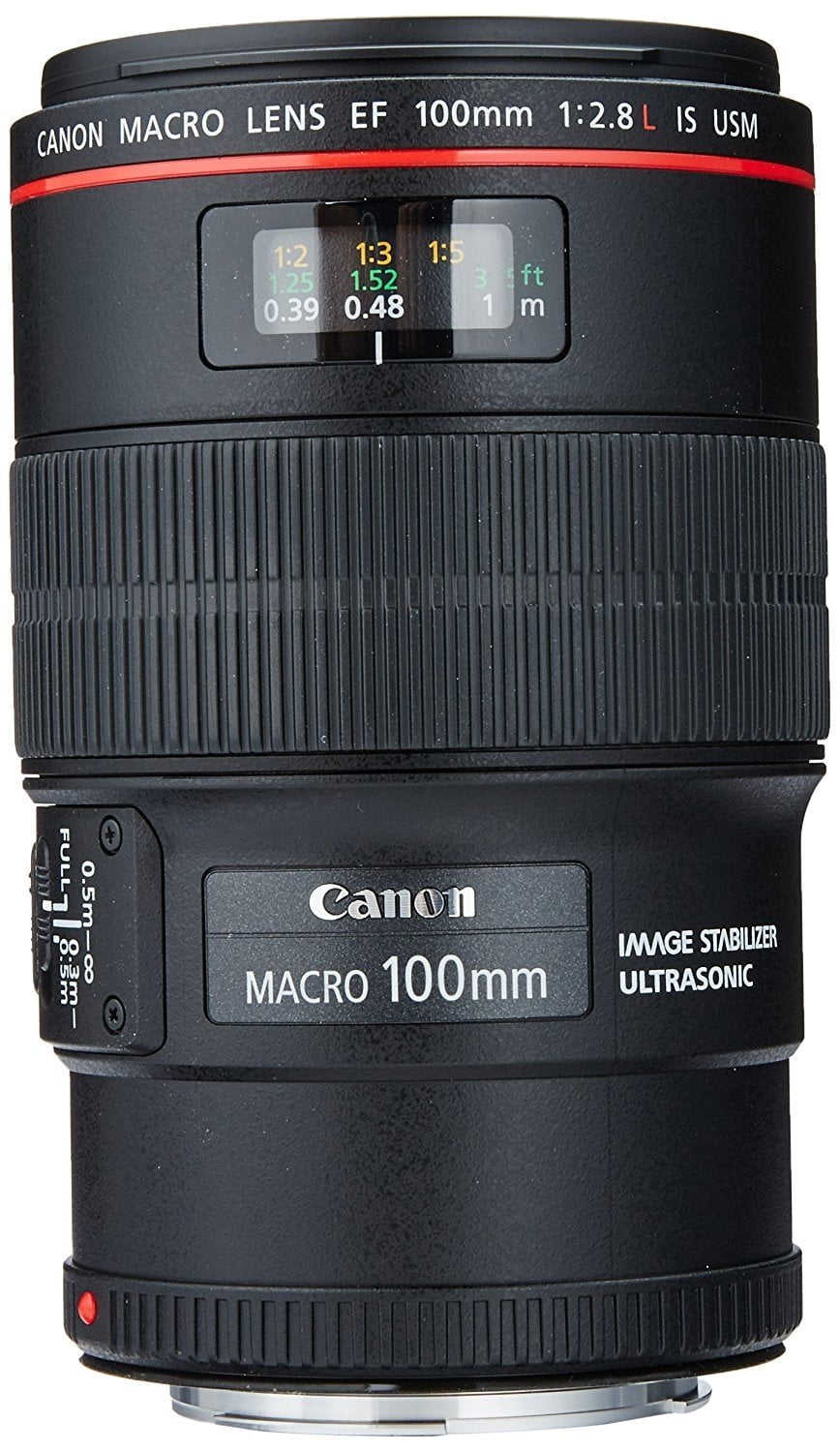 Canon EF 100mm f/2.8L Macro Lens for DSLR Cameras with Image