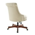 thumbnail image 4 of Linon Ragan Task Chairs with Adjustable Height and Swivel, 350 lb. Capacity, Beige Rice, 4 of 13