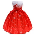 thumbnail image 3 of RIJOPUTY Xmas Dress Christmas Dress for Girls Size 6 Christmas Dresses Kids Girls Red Dress White Dress 10-12 New Born Clothes Baby Girl Ballerina, 7-8 Years, 3 of 6