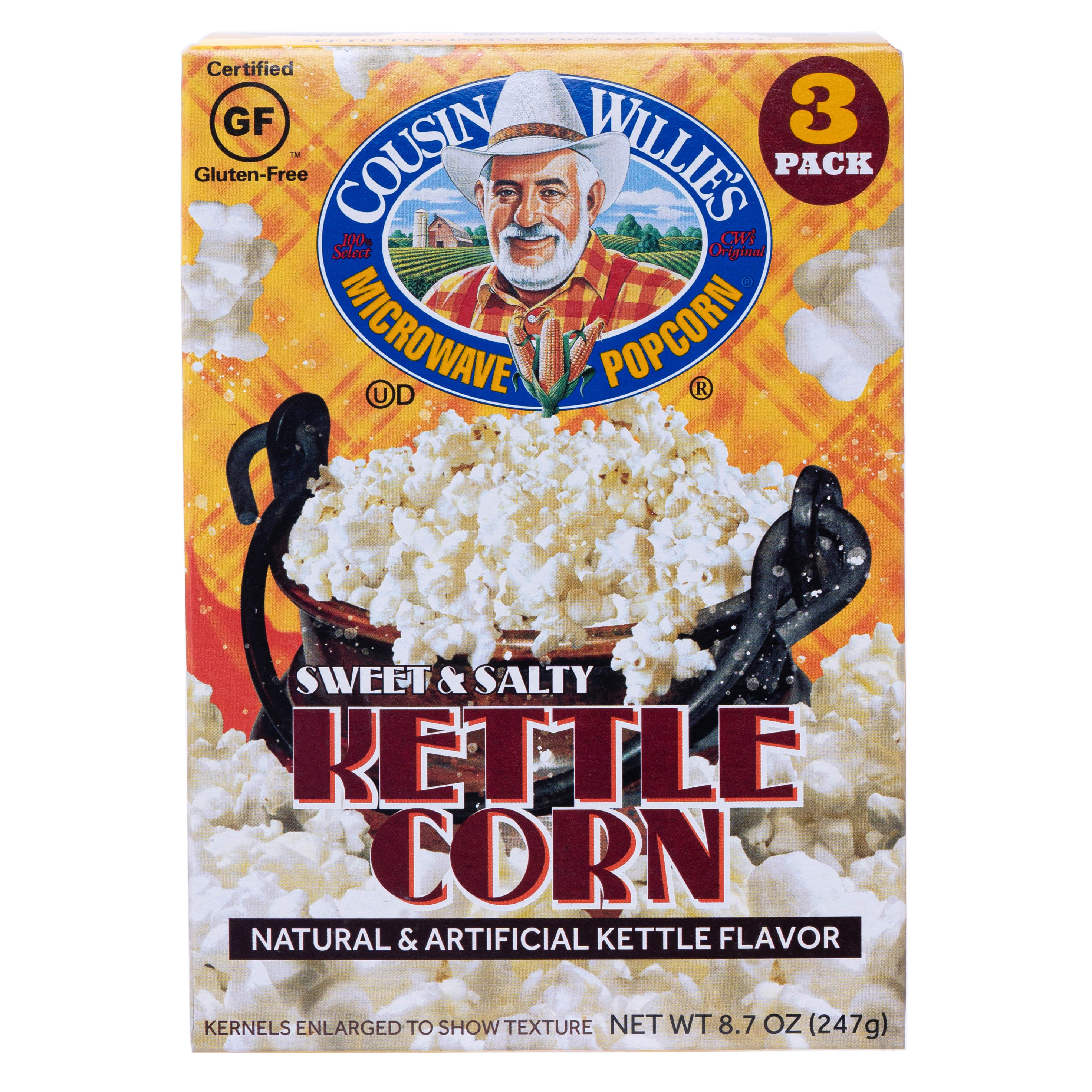 cousin willie's kettle corn popcorn