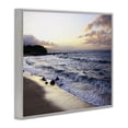 thumbnail image 3 of Stupell Industries Angled Sunset Beach Gray Framed Giclee Art design by BRUCE NAWROCKE, 16 x 20, 3 of 8