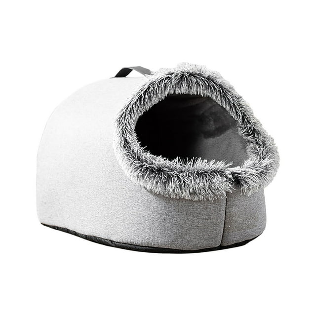 Herramientas y mejoras para el hogar Cama cueva cálida para mascotas Una cama portátil cerrada, gruesa y cálida para perros y gatos en invierno Un nido
