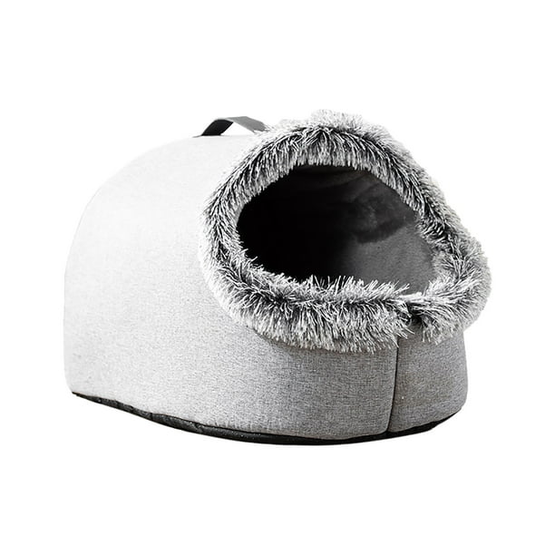 Herramientas y mejoras para el hogar Cama cueva cálida para mascotas Una cama portátil cerrada, gruesa y cálida para perros y gatos en invierno Un nido