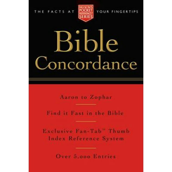Pre-Owned Pocket Bible Concordance: Nelson's Pocket Reference Series (Paperback) 1418500178 9781418500177