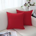 thumbnail image 3 of Funda de almohada decorativa Jeneoo, 2 unidades, 45 x 45 cm, lino rojo, 3 of 7
