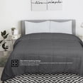 thumbnail image 2 of ROYALE King Comforter - All Season Down Alternative Bedding Comforters - Lightweight Quilted Comforter with Corner Tabs- Ultra Soft Luxury Hotel Comforters- Box Stitched Duvet Insert (King, Grey), 2 of 9