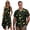 Jamaica Flag, variant on KUIFORTI Fashionable Couple Matching Outfits Husband Wife Matching Outfits 4-Way Stretch Washable Suitable for Everyday Casual Wear Soft and Comfortable Tropical Palm Tree