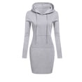 thumbnail image 2 of Robe à Manches Longues Femme Robe à Manches Longues Unie Patchwork Col Rond Décontractée Longue Robe Sweat à Capuche Robe d'Été Longue pour Femme Robe d'Été Longue pour Femme Robe à Manches Longues pour Femme, 2 of 7