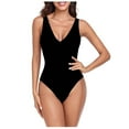 thumbnail image 2 of Tponi One Piece Swimsuit Women One-Piece Elastic Black Swimsuit Clearance L, 2 of 5