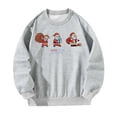 thumbnail image 4 of Sudadera para Mujer Gris Casual Manga Larga Tops para Ir de Compras Deportes Callejeros S Yuyangstore Camisa de entrenamiento, 4 of 8