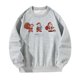 thumbnail image 4 of Sudadera para Mujer Tops Casual Gris Ajuste Suelto Trajes de Otoño Disfraces Cuello Redondo SG, 4 of 8