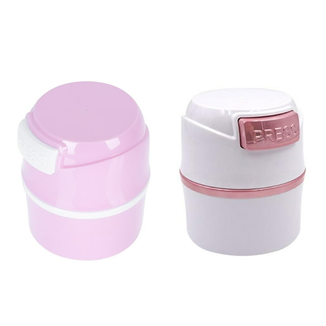 Shisuyan 2Pack Glue Storage Container with Pressing Bottle Mouth Design for Professional Use