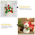thumbnail image 4 of Snowman Felt Stamp Toys Home Décor Tiny Presents Christmas Sto Wool Felting Tool Kit Needle Kits Craft, 4 of 6