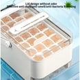 thumbnail image 2 of Injueey Bandeja de hielo de gran capacidad con función de desmoldeo con un solo clic Bandeja de hielo para máquina de hielo de fácil Cocina y Comedor 28 cuadrícula beige, 2 of 6