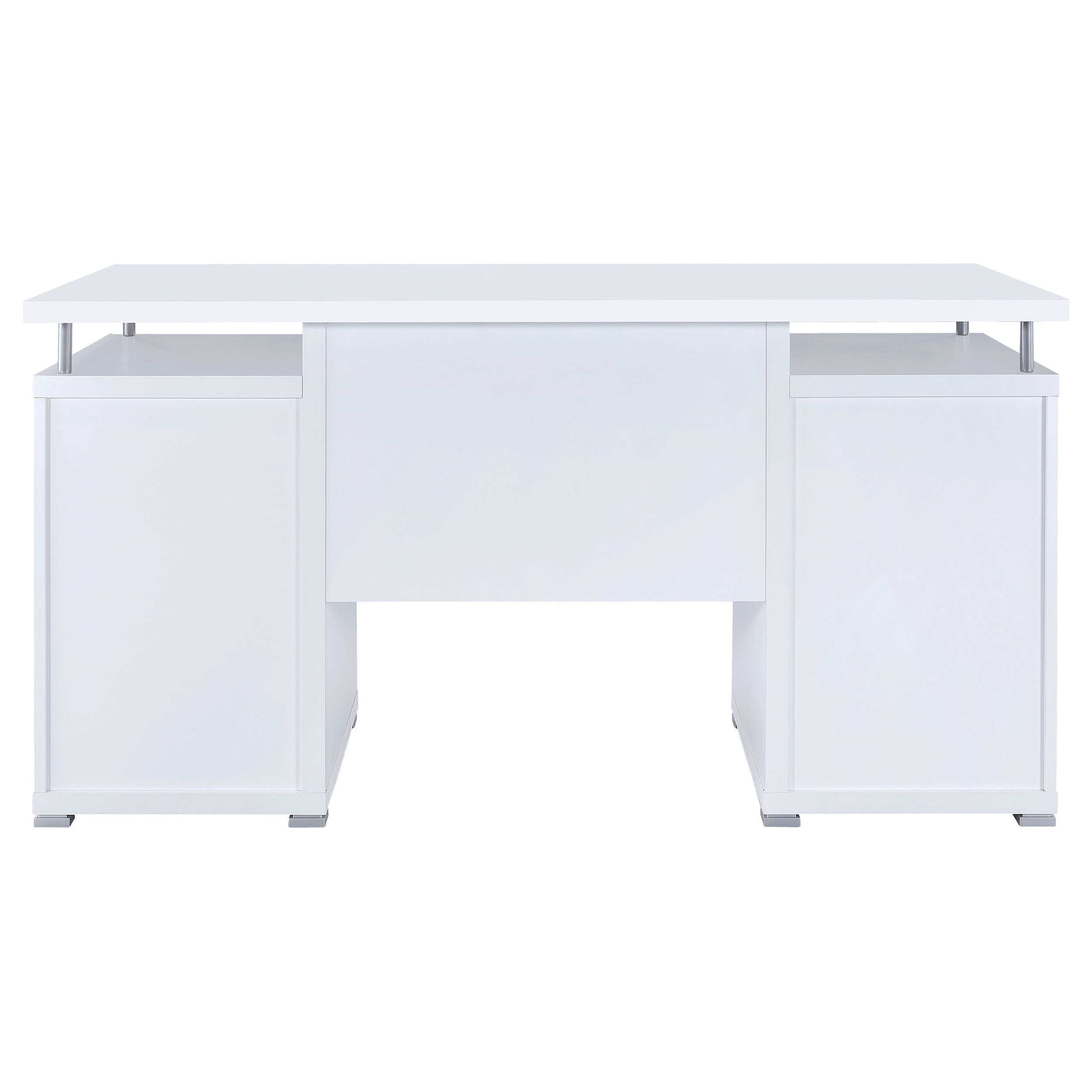 Tracy 55-inch 2-drawer Wood Office Computer Desk White