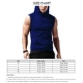 thumbnail image 3 of Camiseta sin mangas para hombre,Camiseta sin mangas con capucha para hombre, sudaderas con capucha para gimnasio sin mangas, camisas para correr sin mangas con capucha, diseño exquisito, 3 of 3
