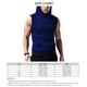 thumbnail image 3 of Sudadera con capucha sin mangas para hombre NikouMX Camiseta sin mangas con capucha para entrenamiento M, 3 of 3