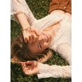 thumbnail image 2 of Celebrity Pink Women's Bell Sleeve Lace Top, Sizes XS-XXXL, 2 of 8