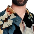 thumbnail image 5 of Tmall Men's Spread Collar Tops, Casual Button Down Shirts for Summer Beach, Printed Short Sleeve Shirts - Unisex, 5 of 6