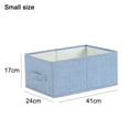 thumbnail image 2 of Caja de almacenamiento tipo cajón para artículos diversos, caja de almacenamiento con acabado de tela tipo cubierta, 2 of 5