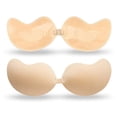 thumbnail image 1 of Sujetador de mango de silicona sin aro, ropa interior invisible, sin tirantes, parche para el pecho, fino, transpirable, push up, mango, hebilla frontal, parche para el pecho, 1 of 4