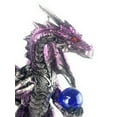 thumbnail image 6 of Ain’t It Nice Dragon Statue with Medieval Dragon Sword and Crystal Ball Collectible Dragon Figurine Fantasy Medieval Dragon Décor, Purple 4(L) 2(W) 7(H) inches, 6 of 7