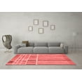thumbnail image 3 of Ahgly Company Machine Washable Indoor Rectangle Abstract Red Modern Area Rugs, 8' x 10', 3 of 4