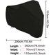 thumbnail image 5 of Bike Cover for 2 Bikes, 420D Oxford Waterproof Protective Cover 200x70x110CM,Black, 5 of 5