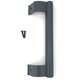 thumbnail image 4 of Manija de puerta corredera de aleación de aluminio de 200 mm Manija de puerta de vidrio de balcón Manija de puerta de gabinete de baño Manija de puerta de almacén Manija de metal moderna (gris) JAMW Sencillez, 4 of 5