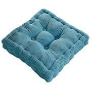 MOQIN Comfort Meditation Floor Pillow, Square Large Pillows Seating for Adults, Tufted Corduroy Cushions for Outdoor Yoga Tatami Fireplace Living Room, 15x15 Inch