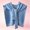 Blue, variant on Tie Front Shawl Wrap for Women Sleeveless Knit Capelet Soft Sweater Scarf Shoulder Cover Layering Poncho for Dresses Office Travel Fall Winter Outfit Wear