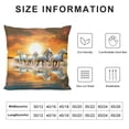 thumbnail image 5 of Shiartex Short Plush Pillowcase 1 Piece - A Galloping Horse for Home Decor White, 5 of 5