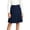 01-Navy, variant on Diufon School Uniform Pleated Skirts for Girls Elastic Waist Pull On A-Line Midi Skirt Back-to-School Performance Skirts