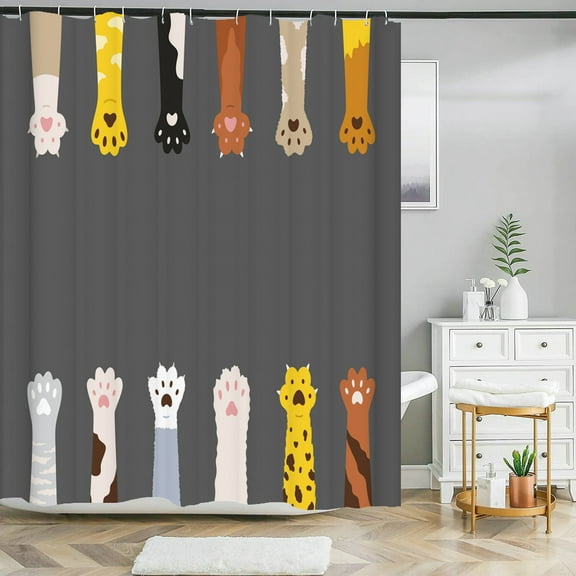Cartoon Animals Bathroom Curtains Shower Curtain lovely Childs With Waterproof