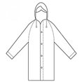 thumbnail image 4 of Coofit Poncho de Pluie Jetable pour Adulte Imperméable Manteau de Pluie Poncho d'Urgence pour Voyage, 4 of 6