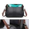 thumbnail image 3 of Abstract Teal Marble Print Vintage Crossbody Bag For Women Medium Leather Hobo Bags Shoulder Bag Classic City Leather Satchels, 3 of 8
